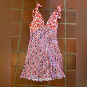 VRG GRL postcards from Venice bias cut mini dress AU 6